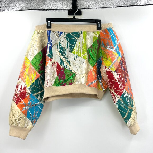 Akira Life Is But a Dream Off Shoulder Sweatshirt Women's Large - Picture 2 of 5